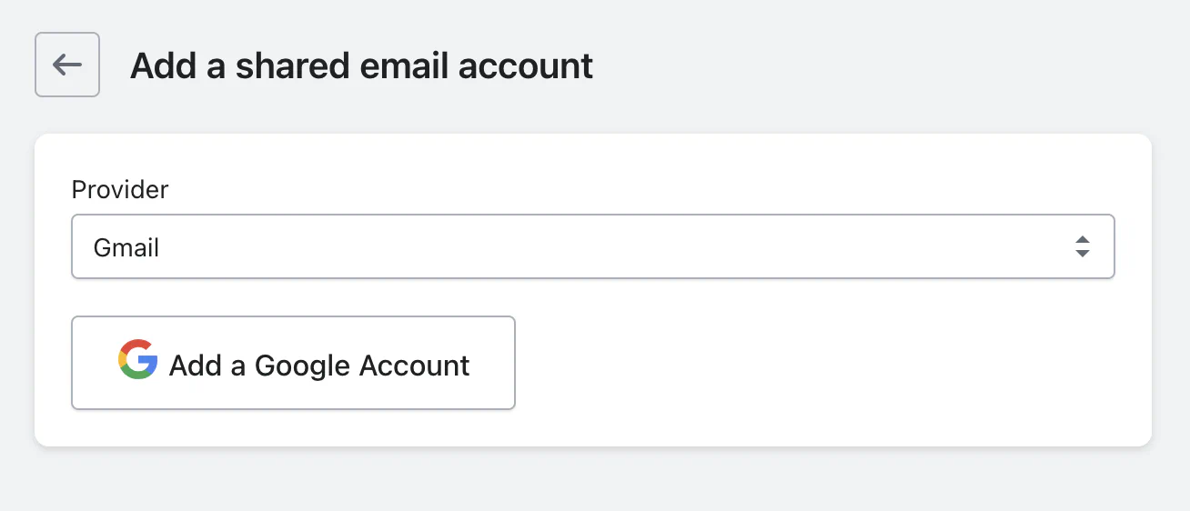 Add gmail account