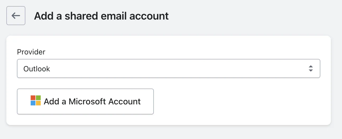 Add outlook account